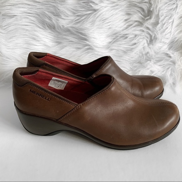 Merrell Shoes - Merrell Angelic Brown Leather Slip On